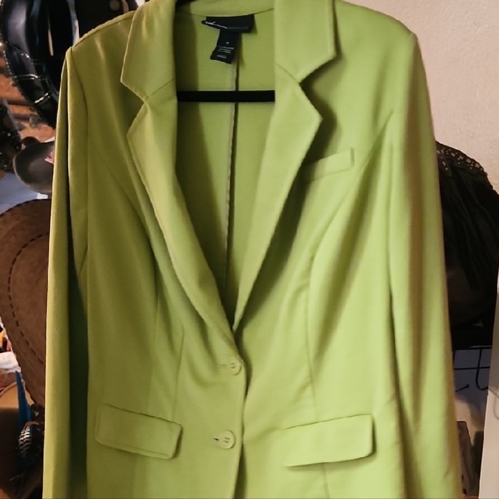 Lane Bryant Vibrant Green Blazer